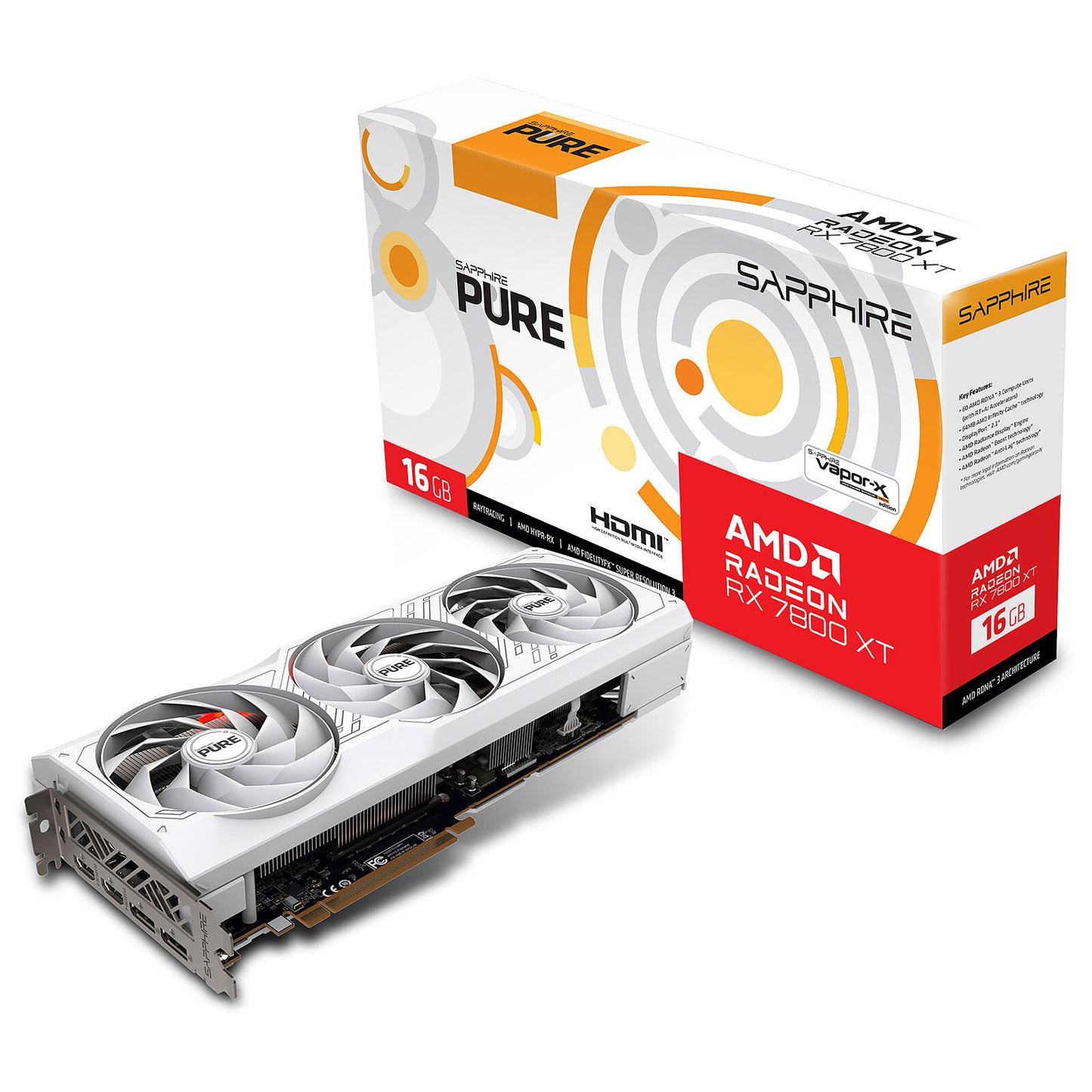 SAPPHIRE PURE RADEON RX 7800 XT 16GB Gaming OC GDDR6